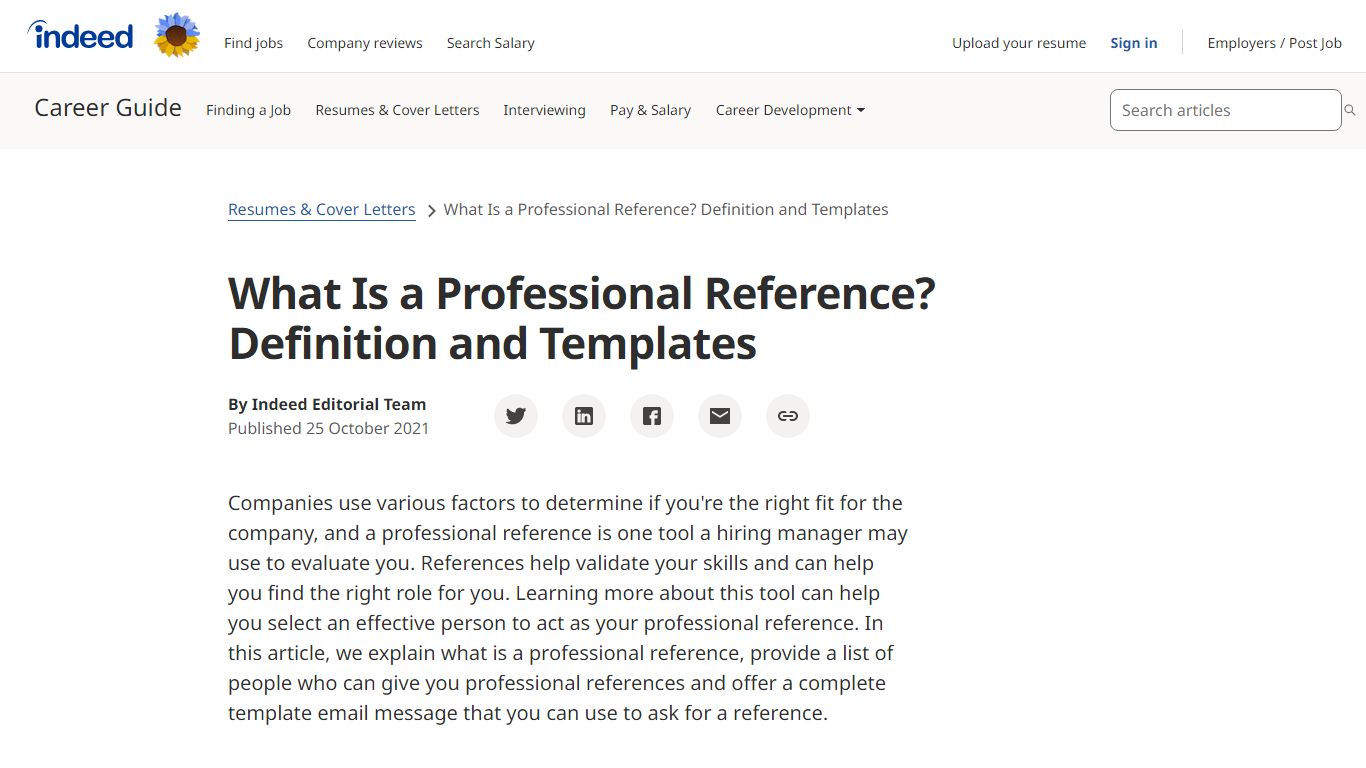 What Is a Professional Reference? Definition and Templates